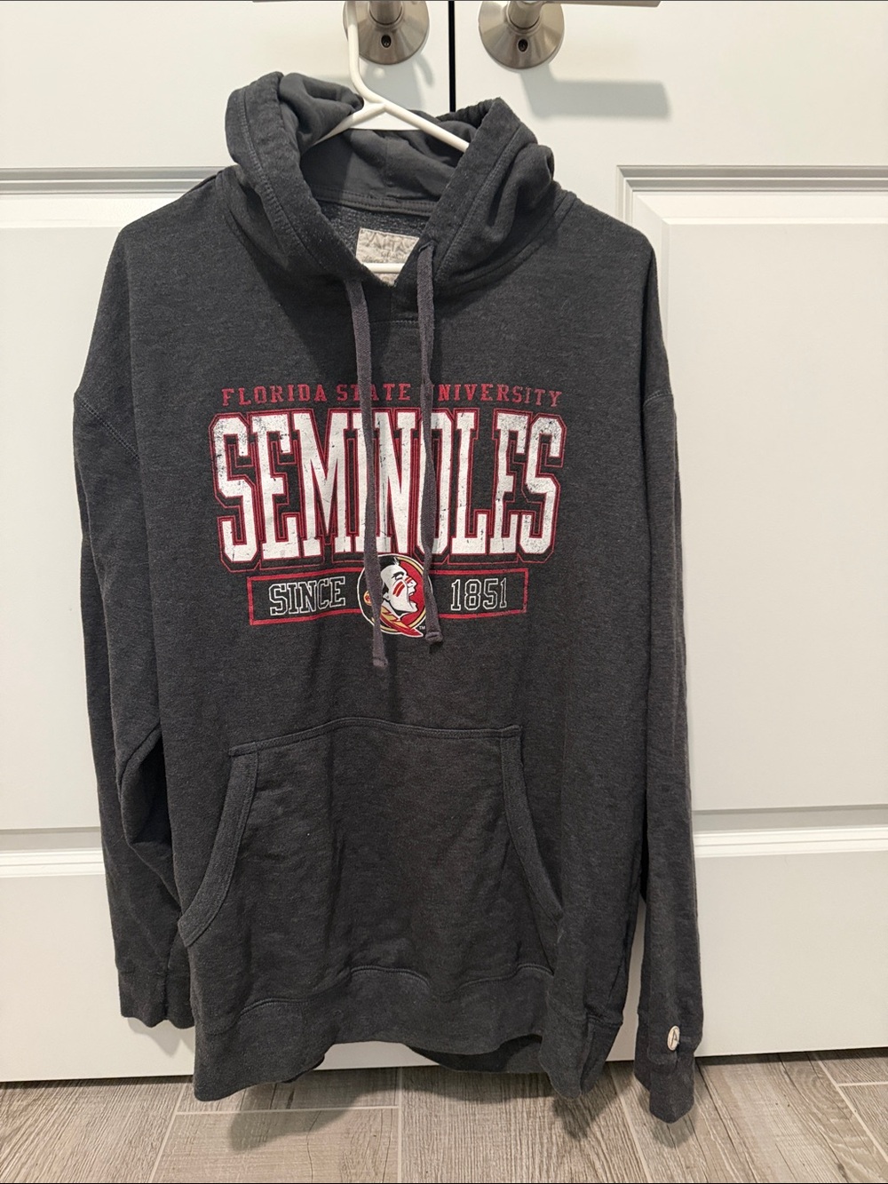 Florida State Seminoles Charcoal Hooded Sweatshirt